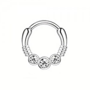 Piercing Septo Modelo 1 Click Aço 316L